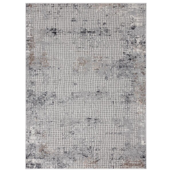Manmade Austin Devine Grey Area Rectangle Rug 5 ft. 3 in. x 7 ft. 2 in. MA3097859 - main